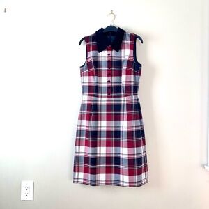 Brooks Brothers Red Fleece Plaid Sheath Dress (NWT) Size 6